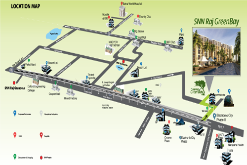 SNN RAJ GREENBAY<span><b> ELECTRONIC CITY PHASE 2, CONNECTIVITY</b></span> SNN RAJ GREENBAY<span><b> ELECTRONIC CITY PHASE 2, CONNECTIVITY</b></span>