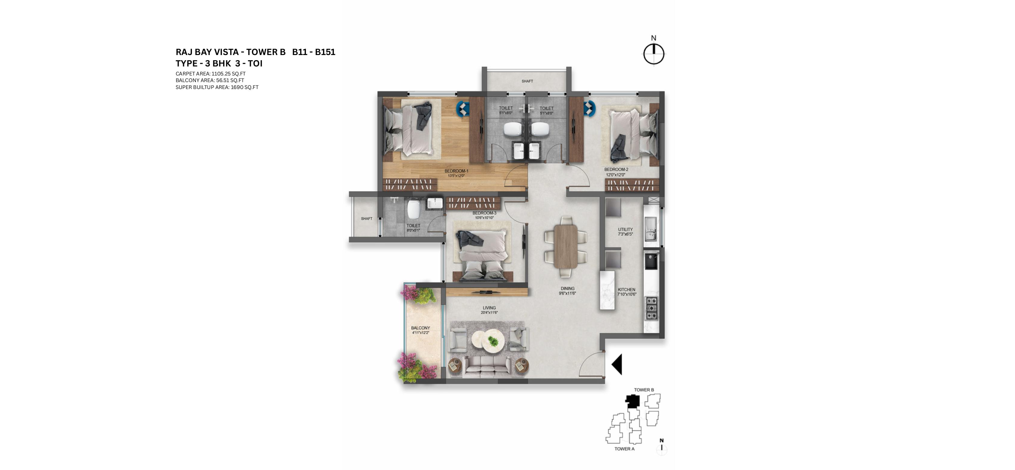 Tower-B Plan 3
