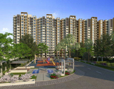 Raj High Gardens surrounded by greenery